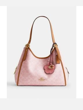 Coach Erin Shoulder Bag with Floral Charm
